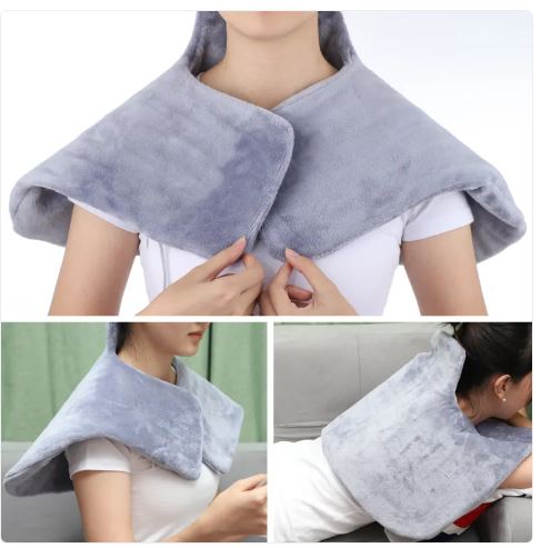 Heated Shoulder & Neck Shawl Blanket for Warmth
