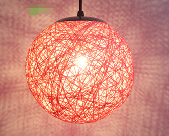 Wholesale Hemp Ball Pendant Light for Dining & Living Room