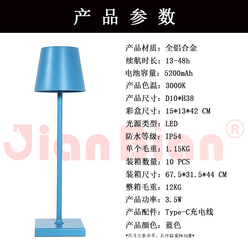 LED Creative Vintage Table Lamp with USB Charging