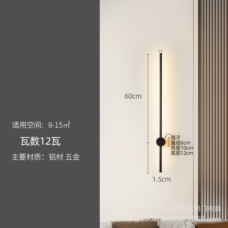 Minimalist Linear Wall Light for Bedroom and Living Room