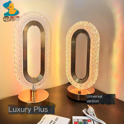 Remote Control 16-Color Crystal Bedside Lamp with Touch