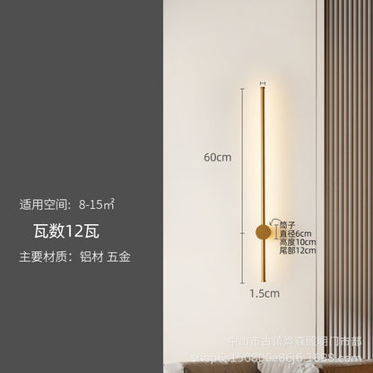 Minimalist Linear Wall Light for Bedroom and Living Room