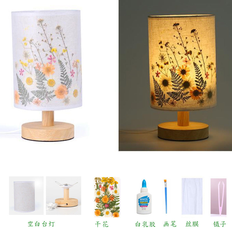Dried Flower Table Lamp - DIY Night Light for Kids