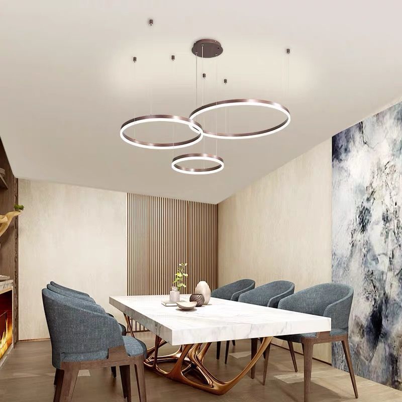 Modern Minimalist Chandelier - Creative Round Light