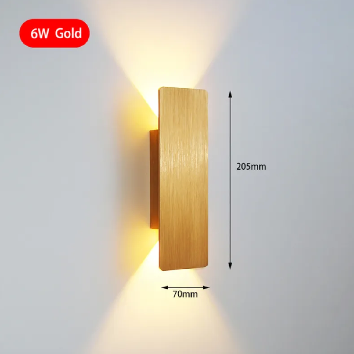 Modern 6W LED Indoor Wall Lamp for Bedroom and Living Room