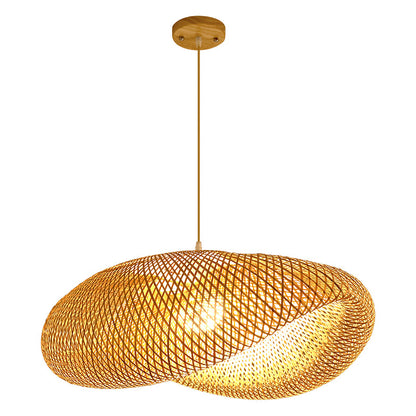 Bamboo Woven Pendant Light for Zen Dining Spaces