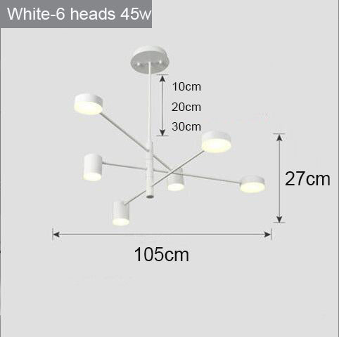 Modern Nordic LED Chandeliers for Home and Restaurant