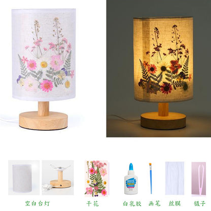 Dried Flower Table Lamp - DIY Night Light for Kids