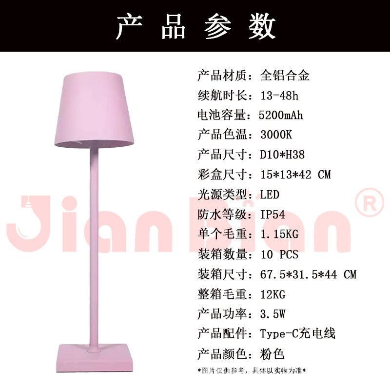 LED Creative Vintage Table Lamp with USB Charging