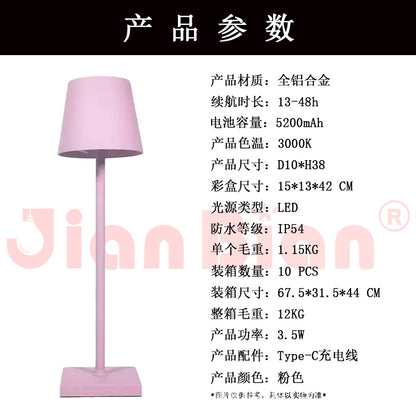 LED Creative Vintage Table Lamp with USB Charging