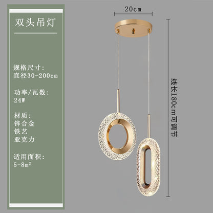 Modern Minimalist Pendant Light for Bedroom & Dining Room