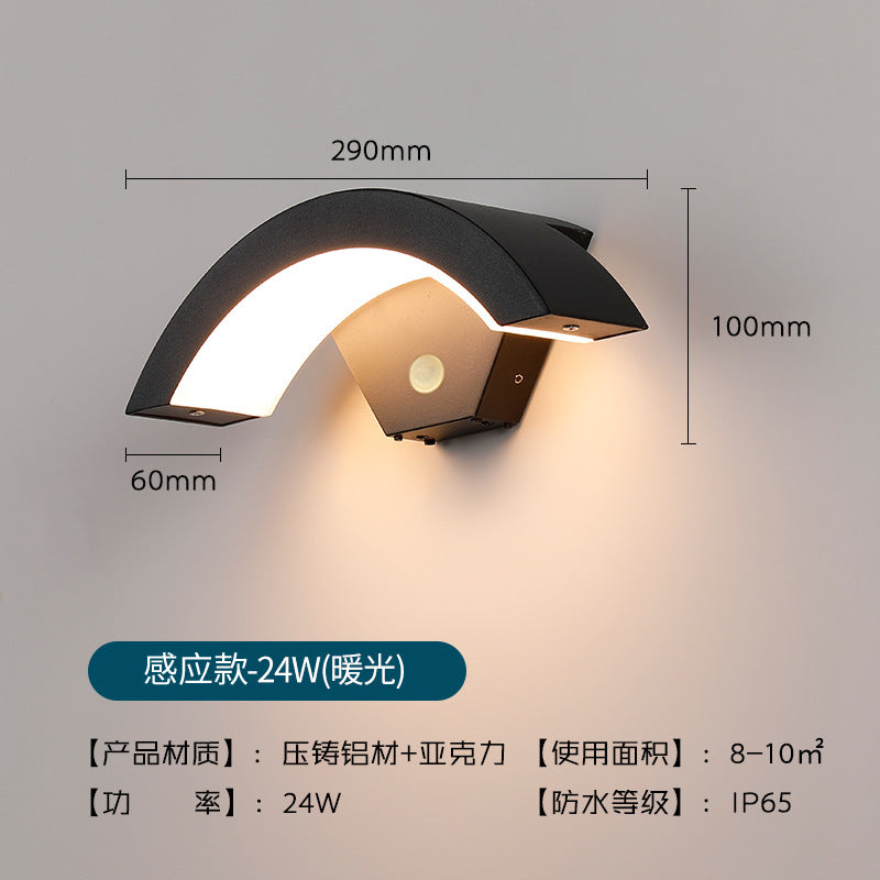 Outdoor Waterproof Sensor Wall Light for Patios and Villas