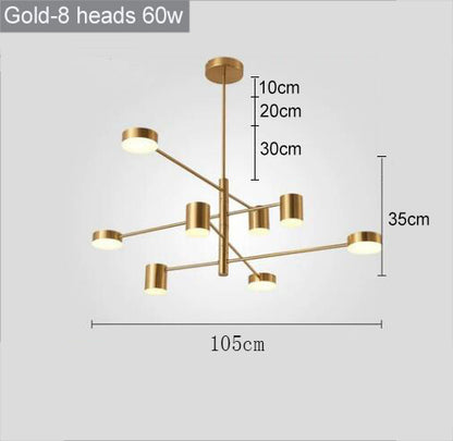 Modern Nordic LED Chandeliers for Home and Restaurant
