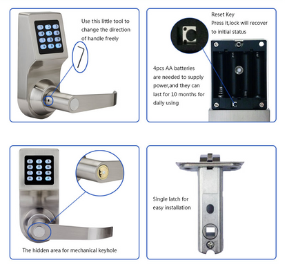 Smart Anti-Theft Security Password Lock with Safety Rope